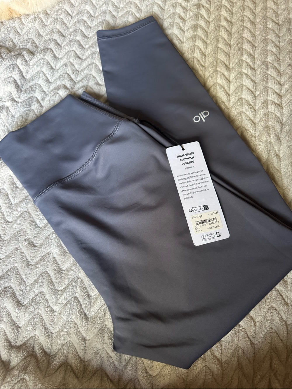 ALO Yoga High-Waist Leggings in Slate Gray